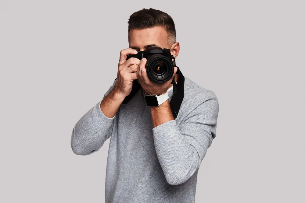 Wedding photographer at work